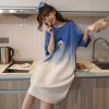 Summer Korean version of spring and autumn student home wear for girls, cute thin short-sleeved loose large-sized pajamas for summer details Picture